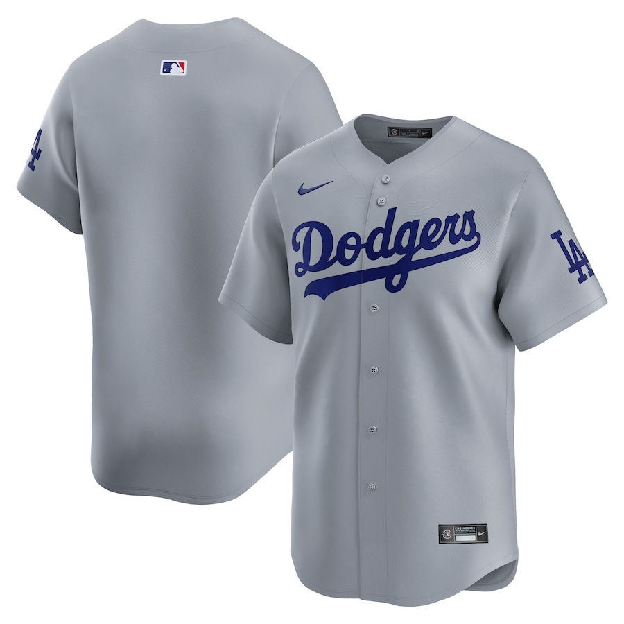 Los Angeles Dodgers Road Limited Jersey Gray
