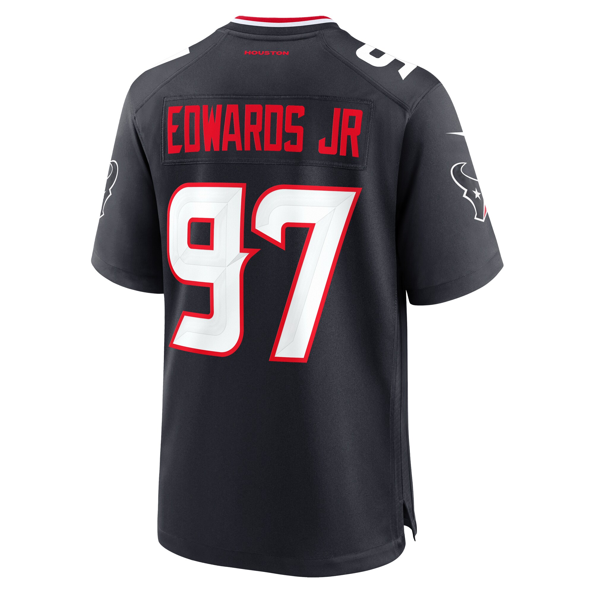 Houston Texans Mario Edwards Jr. Navy Team Game NFL Jersey Men's