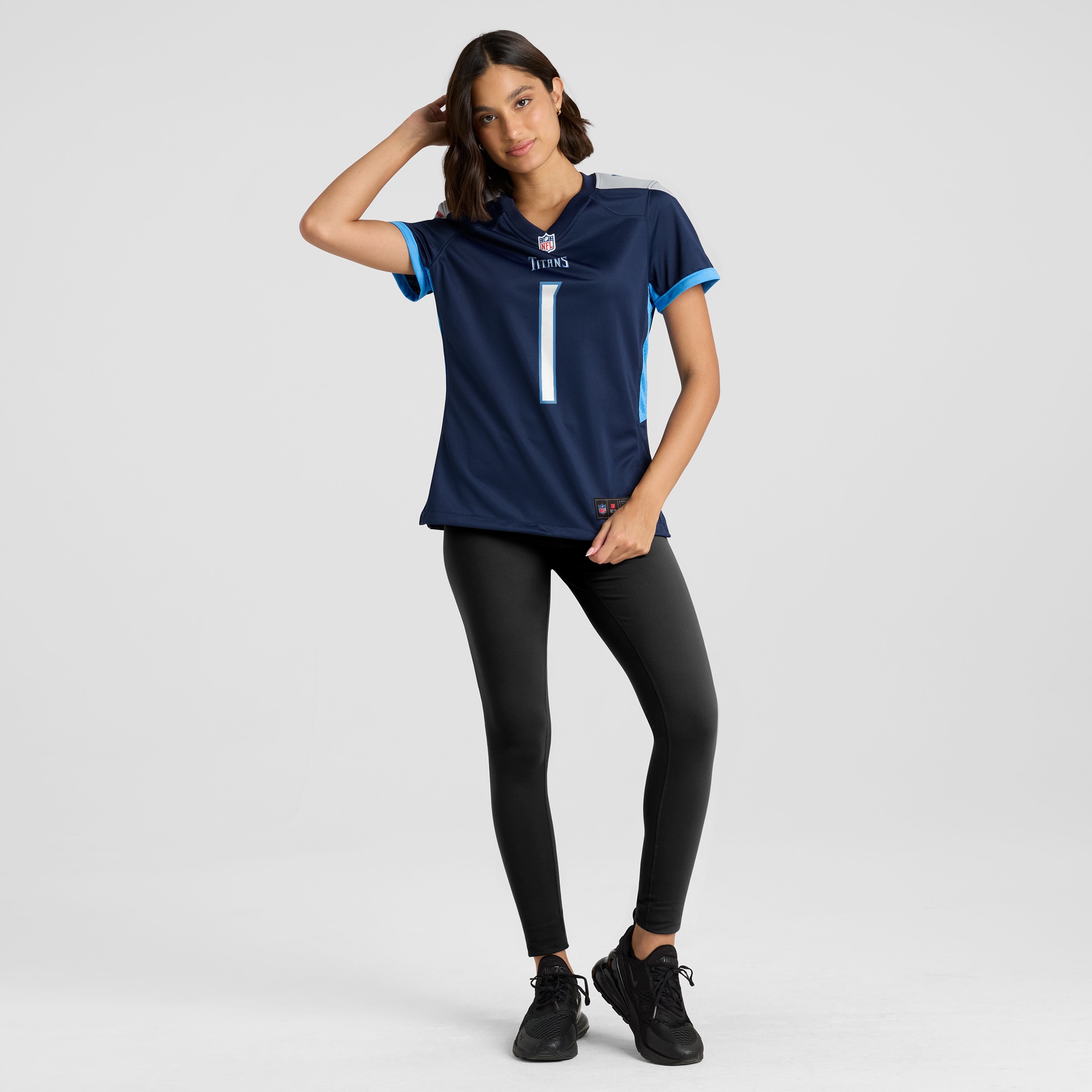 Tennessee Titans Number 1 Mom Navy Game NFL Jersey Women's