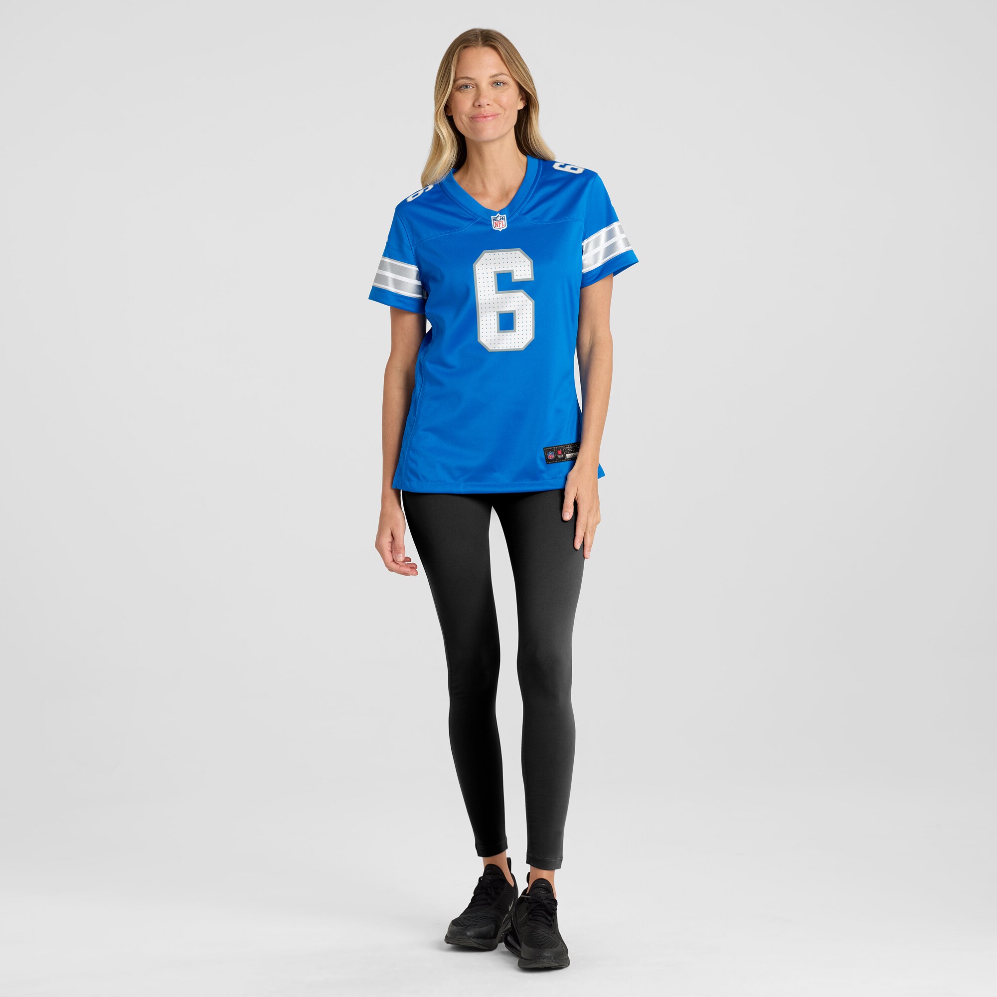 Detroit Lions Ifeatu Melifonwu Blue Team Game NFL Jersey Women's