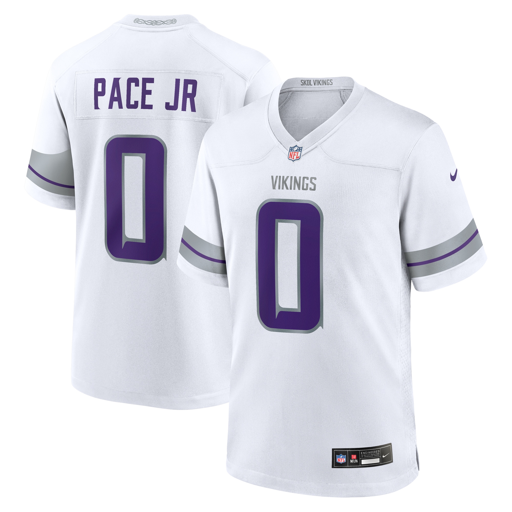 Minnesota Vikings Ivan Pace Jr White Alternate Game Player NFL Jersey Men's