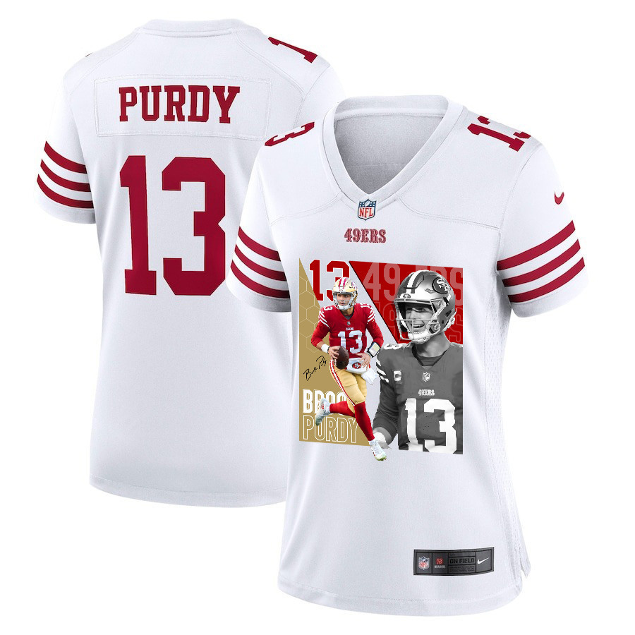 Brock Purdy 13 San Francisco 49ers The Son of Steel Game White NFL Jersey Women's