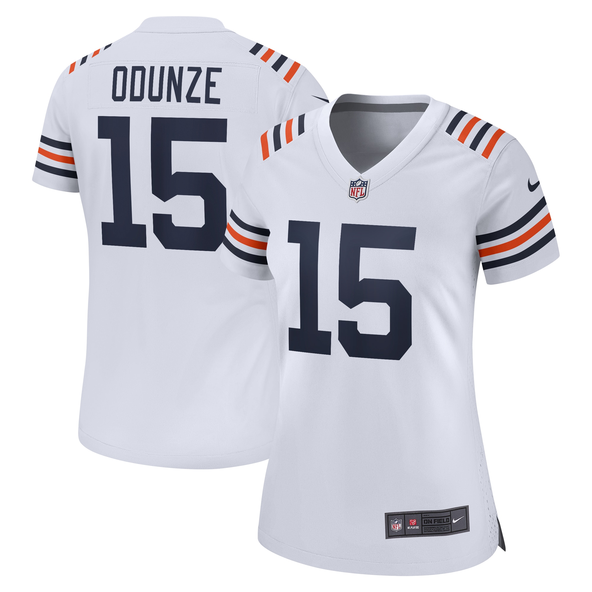 Chicago Bears Rome Odunze White Alternate Game NFL Jersey Women's