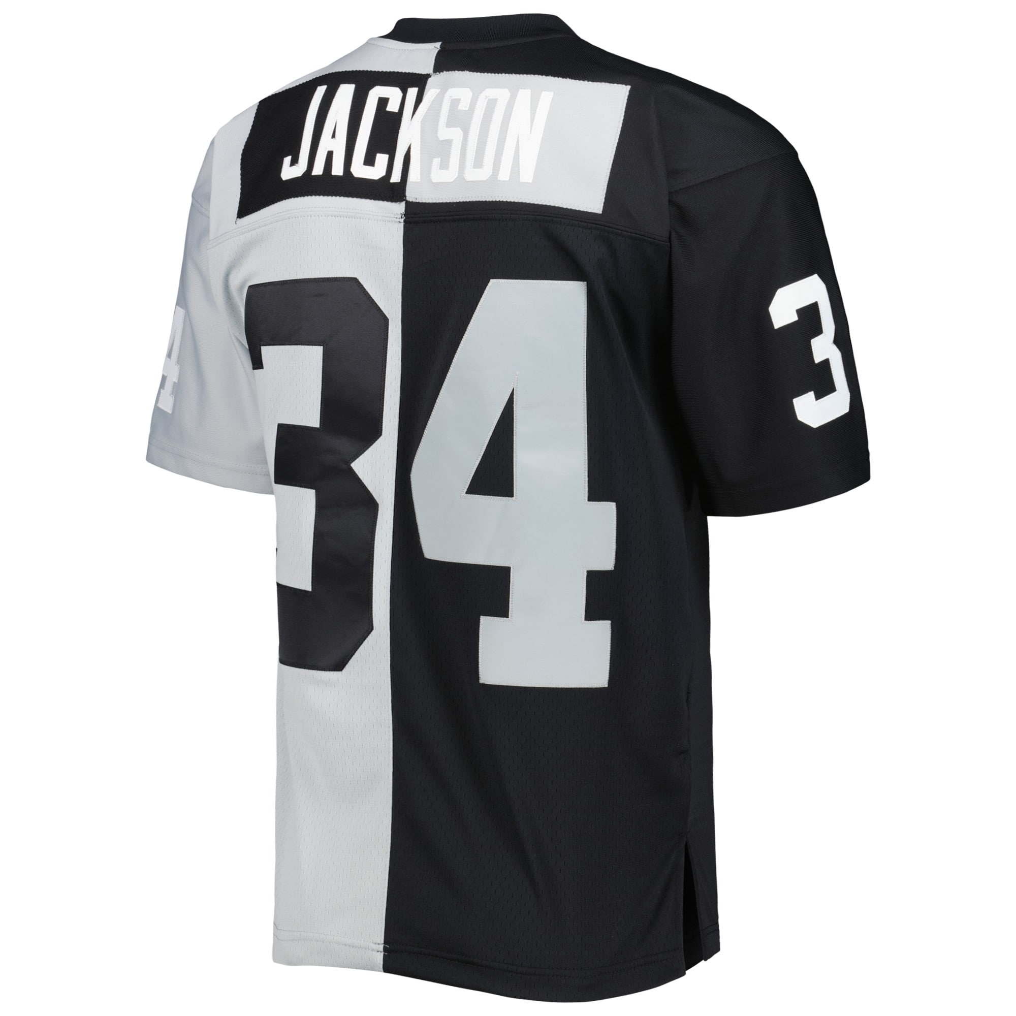 Las Vegas Raiders Bo Jackson Mitchell Ness Black/Silver 1988 Split Legacy NFL Jersey Men's