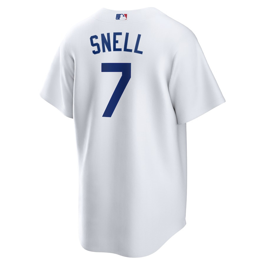Blake Snell 7 Los Angeles Dodgers Home Player White MLB Jersey Men's