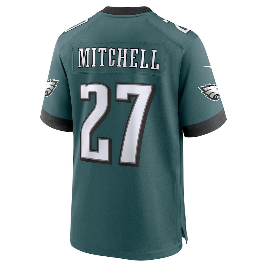 Quinyon Mitchell #27 Philadelphia Eagles Super Bowl LIX Midnight Green NFL Jersey Men's