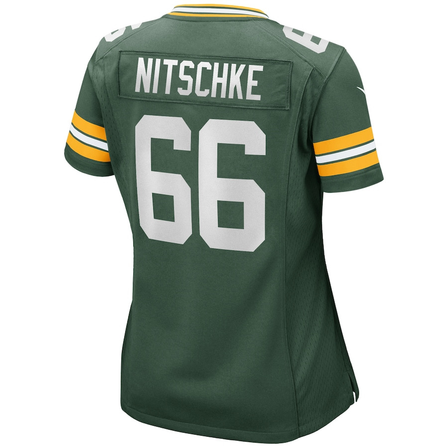 Ray Nitschke 66 Green Bay Packers Game Retired Green NFL Jersey Women's