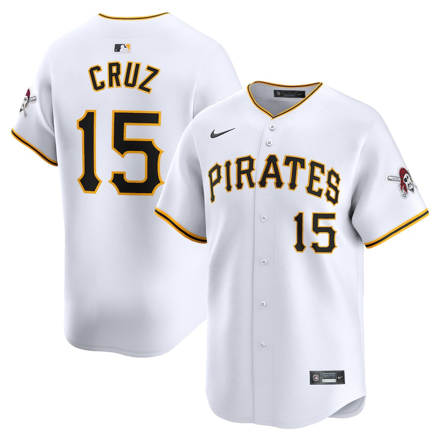 Oneil Cruz 15 Pittsburgh Pirates Home Limited Player White MLB Jersey Men's