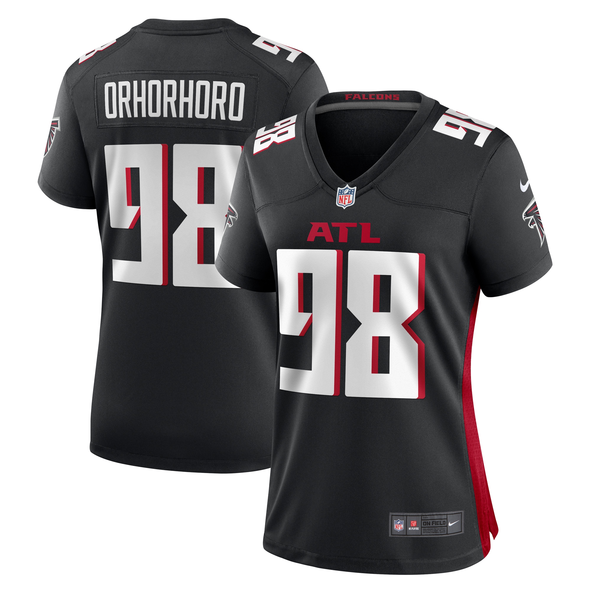 Atlanta Falcons Ruke Orhorhoro Black Game NFL Jersey Women's