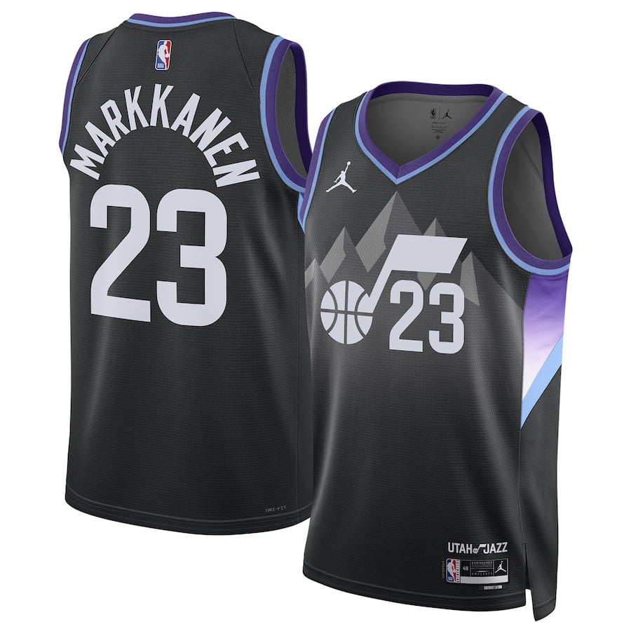 Lauri Markkanen 23 Utah Jazz 2024/2 Unisex Swingman Statement Edition Black NBA Jersey Unisex