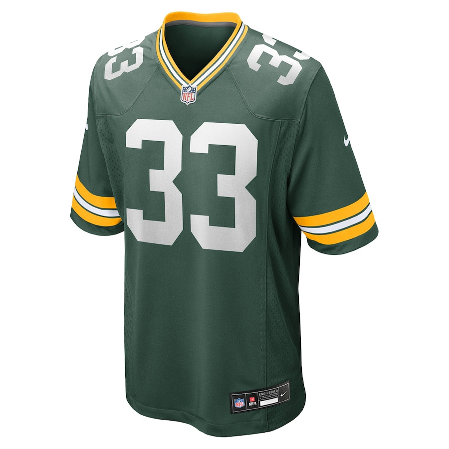 Evan Williams 33 Green Bay Packers Game Green NFL Jersey Men's