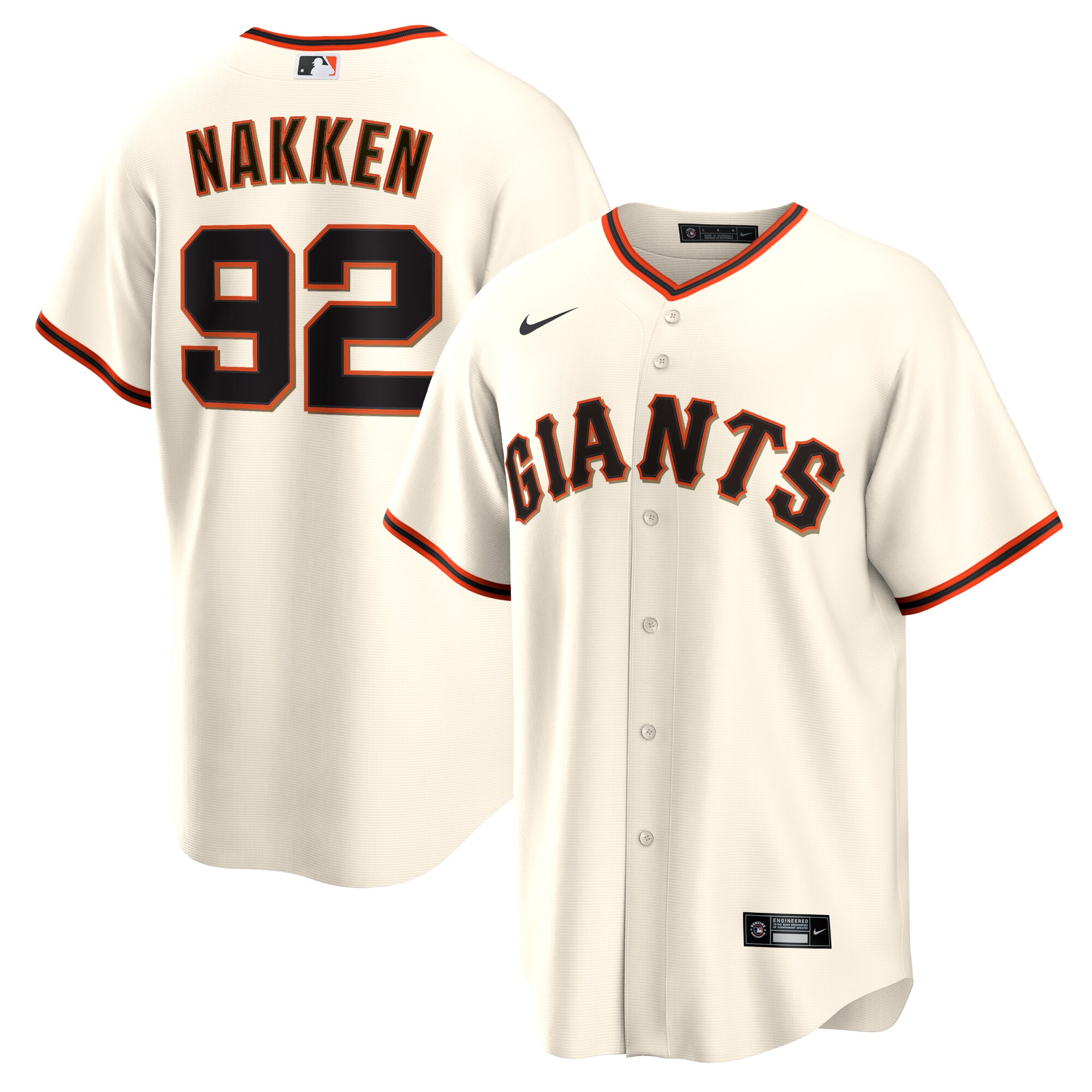 San Francisco Giants Alyssa Nakken Cream Home Player MLB Jersey Men's