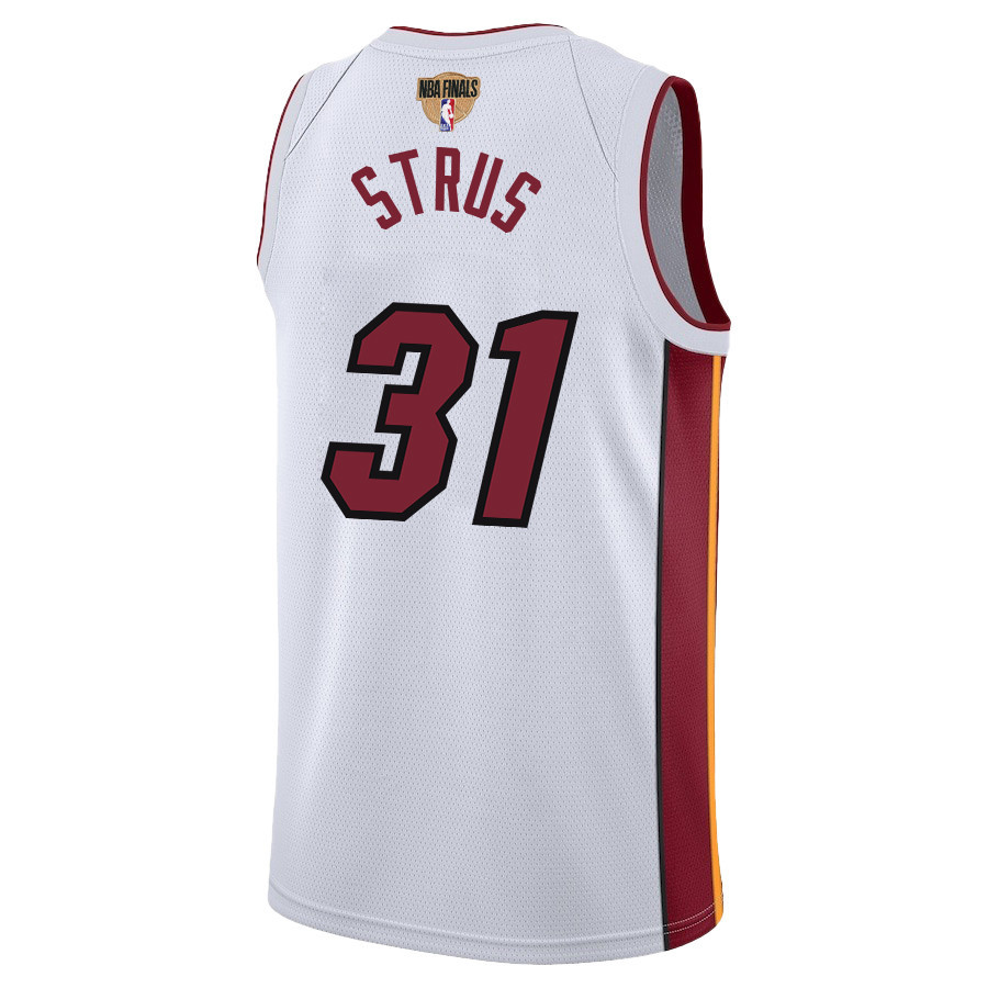 Max Strus 31 Miami Heat Final Champions 2023 Swingman White NBA Jersey Men's