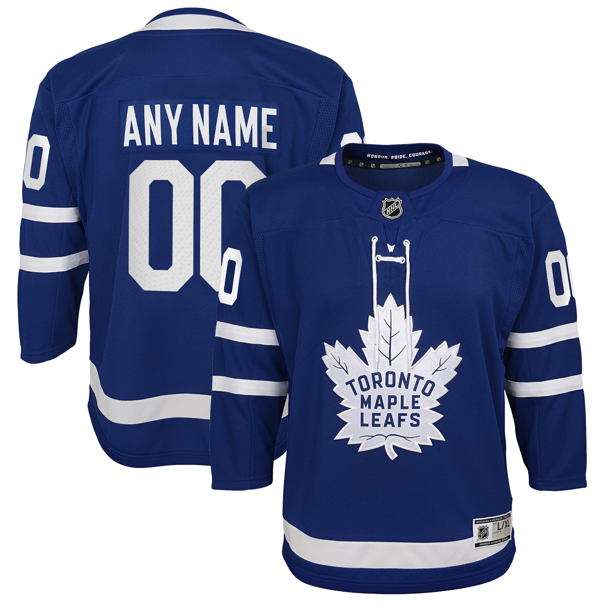Toronto Maple Leafs Blue Home Premier Custom NHL Jersey Youth