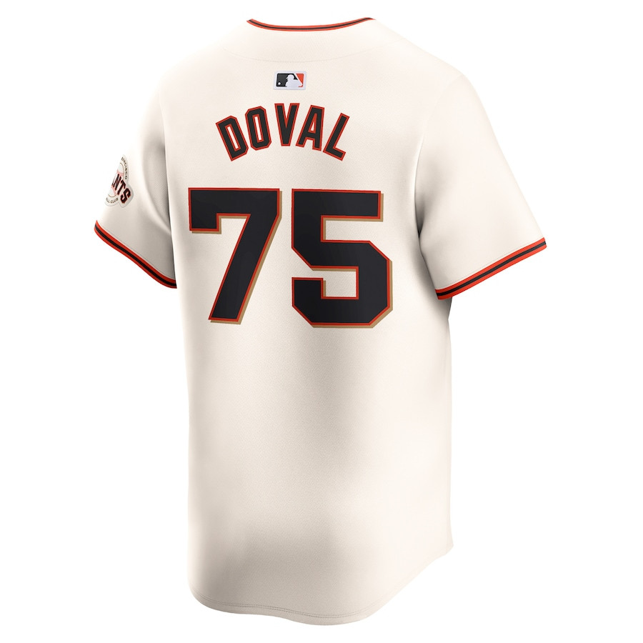 Camilo Doval 75 San Francisco Giants Home Limited Cream MLB Jersey Men's