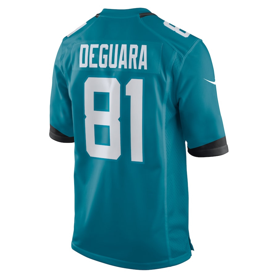 Josiah Deguara 81 Jacksonville Jaguars Alternate Game Teal NFL Jersey Men's