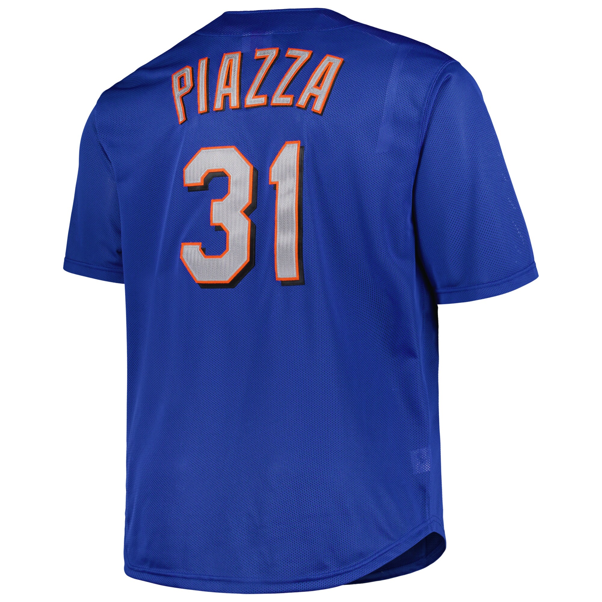 New York Mets Mike Piazza Mitchell Ness Royal Big Tall Cooperstown Collection Mesh Batting Practice MLB Jersey Men's