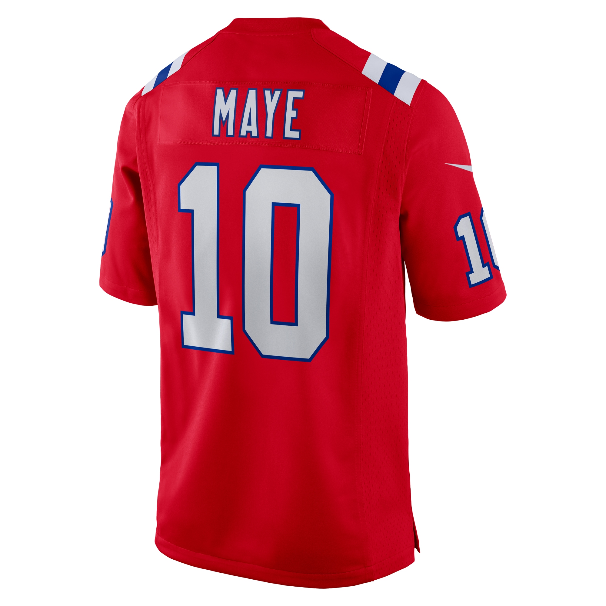 New England Patriots Drake Maye Red Player Game NFL Jersey Men's