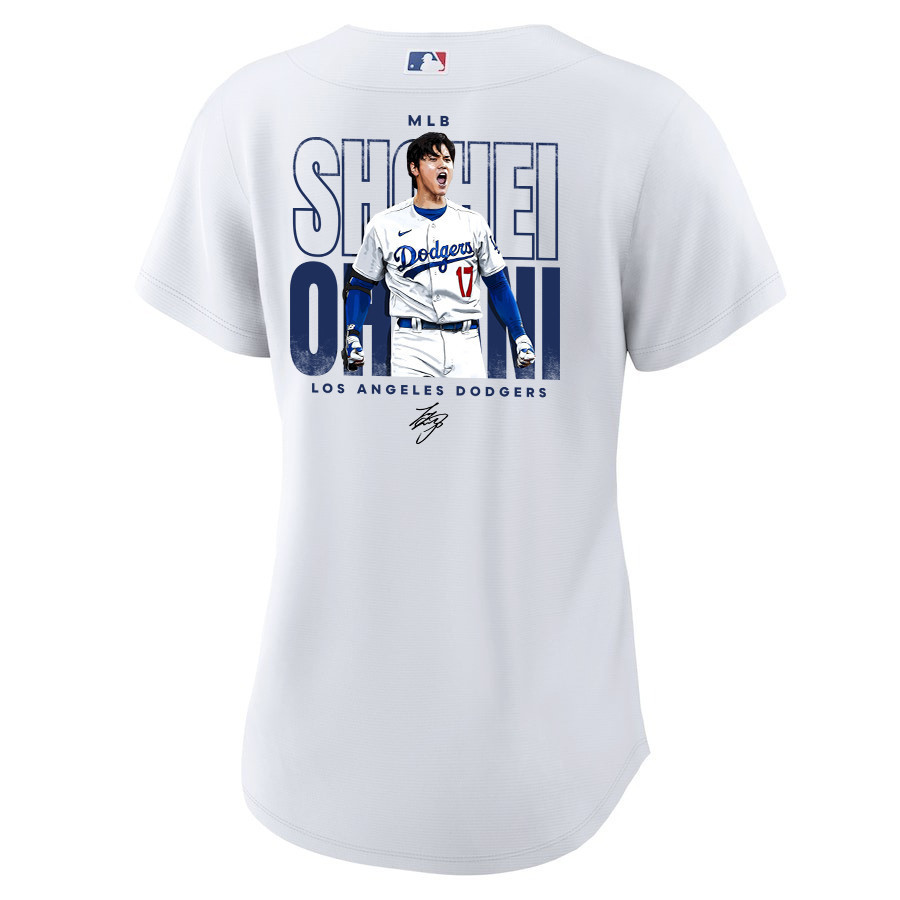 Shohei Ohtani 17 Los Angeles Dodgers Signed ShoTime 2023 Home White MLB Jersey Women's
