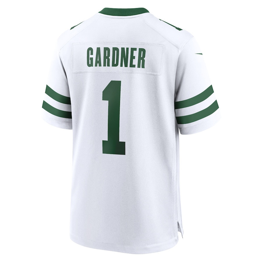 Ahmad Sauce Gardner 1 New York Jets Game Legacy White NFL Jersey Men's