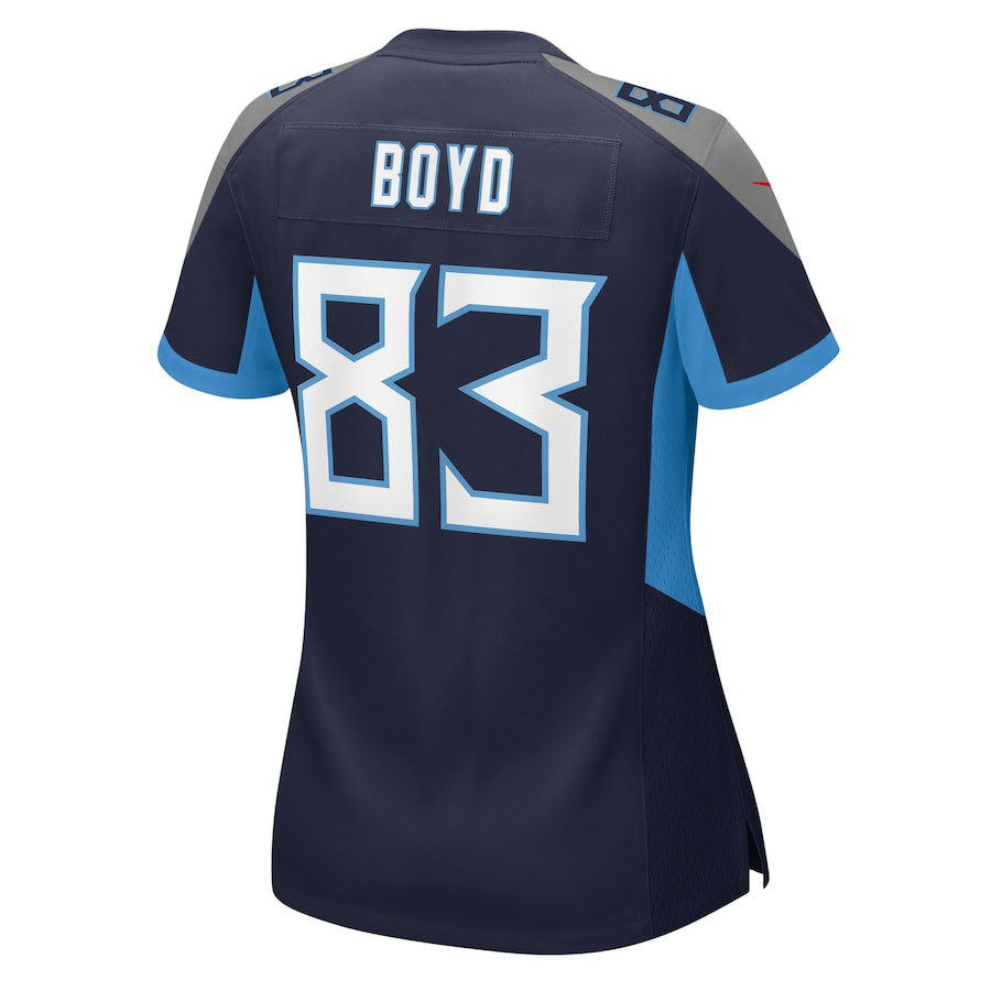 Tyler Boyd 83 Tennessee Titans Game Navy NFL Jersey Women's