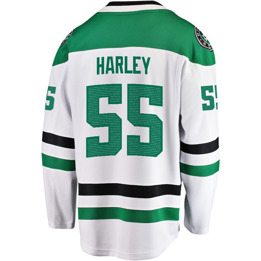 Thomas Harley 55 Dallas Stars 2024 Playoffs Patch Away Breakaway Men NHL Jersey Men's
