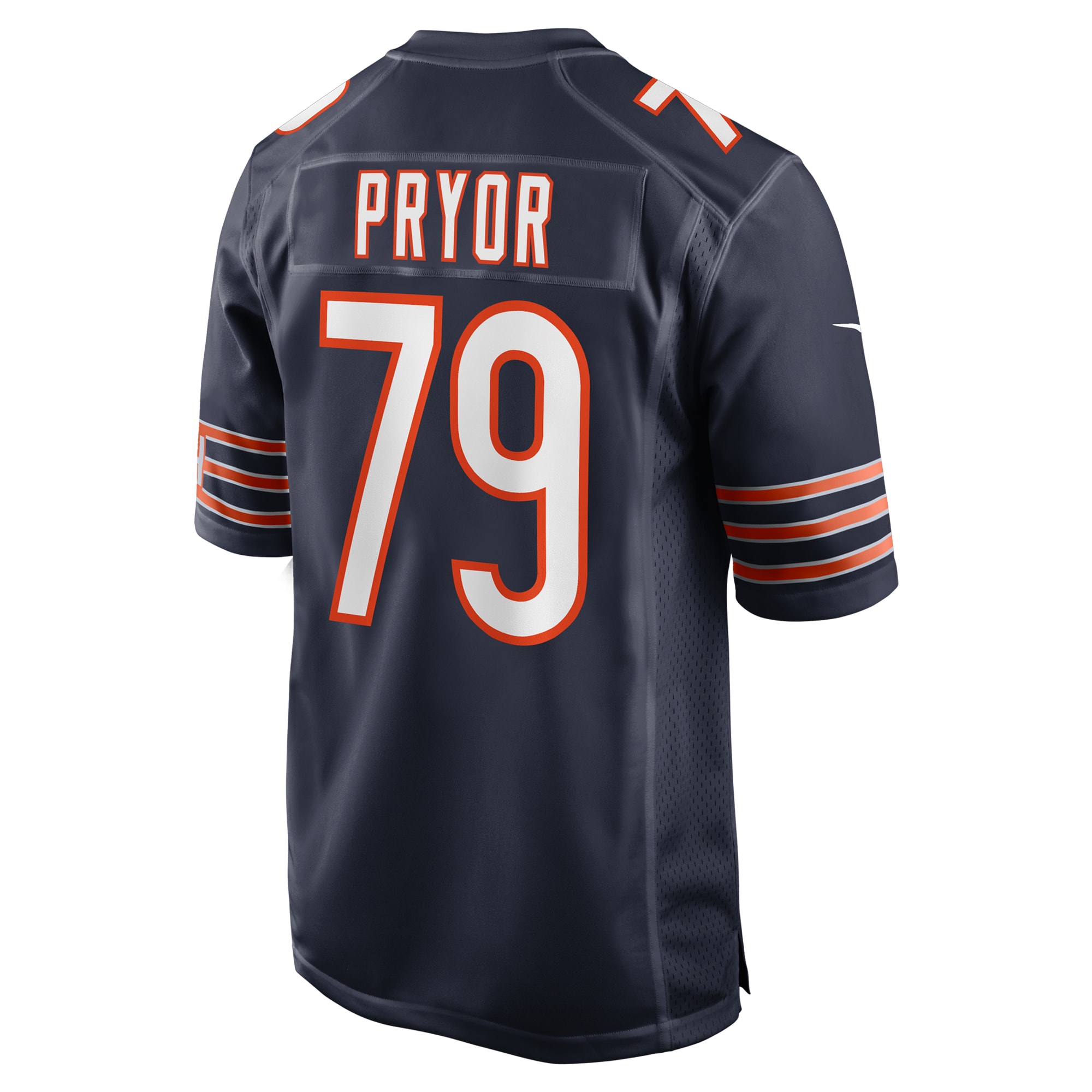 Chicago Bears Matt Pryor Navy Game NFL Jersey Men's
