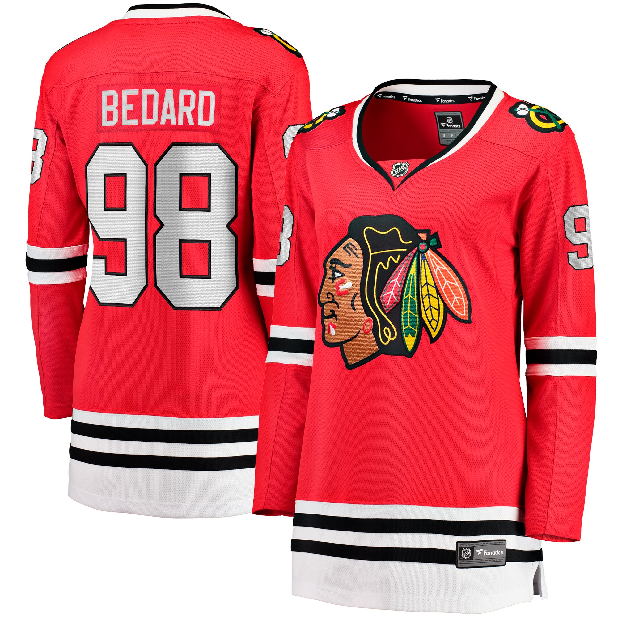 Chicago Blackhawks Connor Bedard Red Home Breakaway Player NHL Jersey Women's