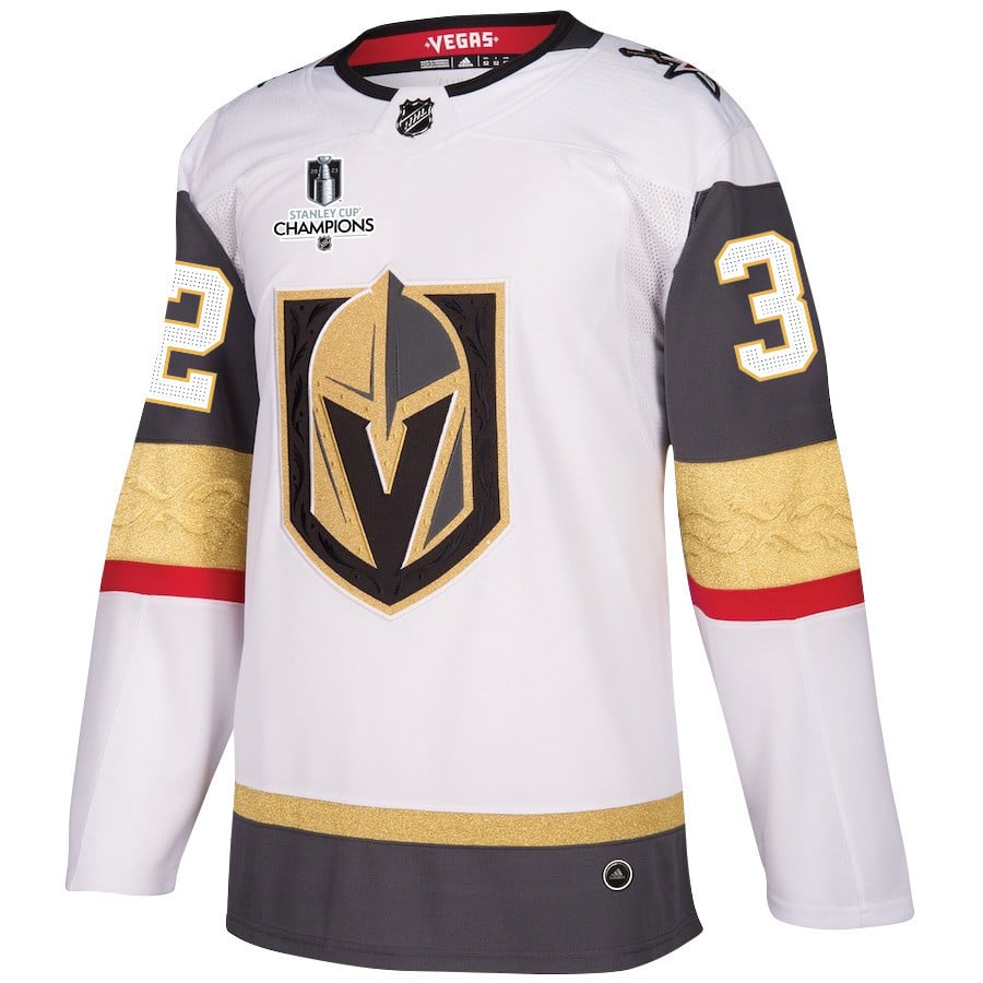 Jonathan Quick 32 Vegas Golden Knights Stanley Cup 2023 Champions Patch Away Breakaway White NHL Jersey Men's