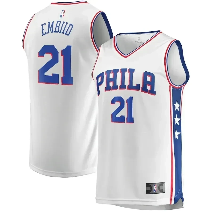Joel Embiid Philadelphia 76ers Association Editio White NBA Jersey Men's