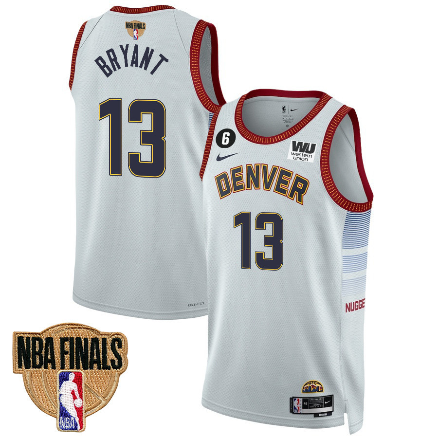 Thomas Bryant 13 Denver Nuggets Final Champions 2023 Swingma White NBA Jersey Youth