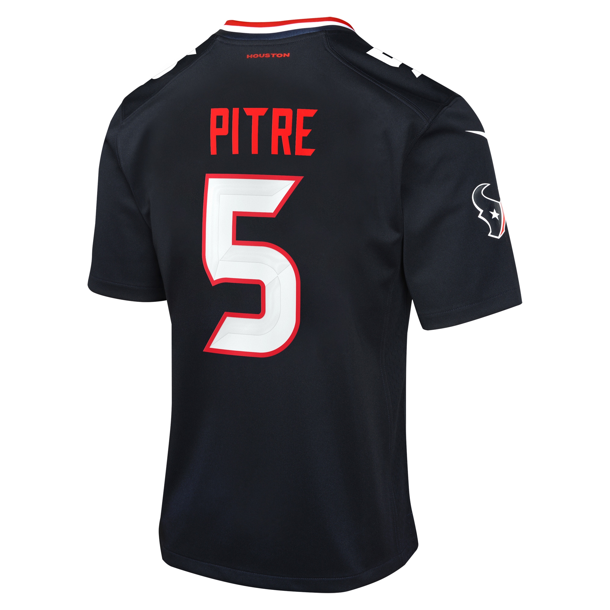 Houston Texans Jalen Pitre Navy Game NFL Jersey Youth