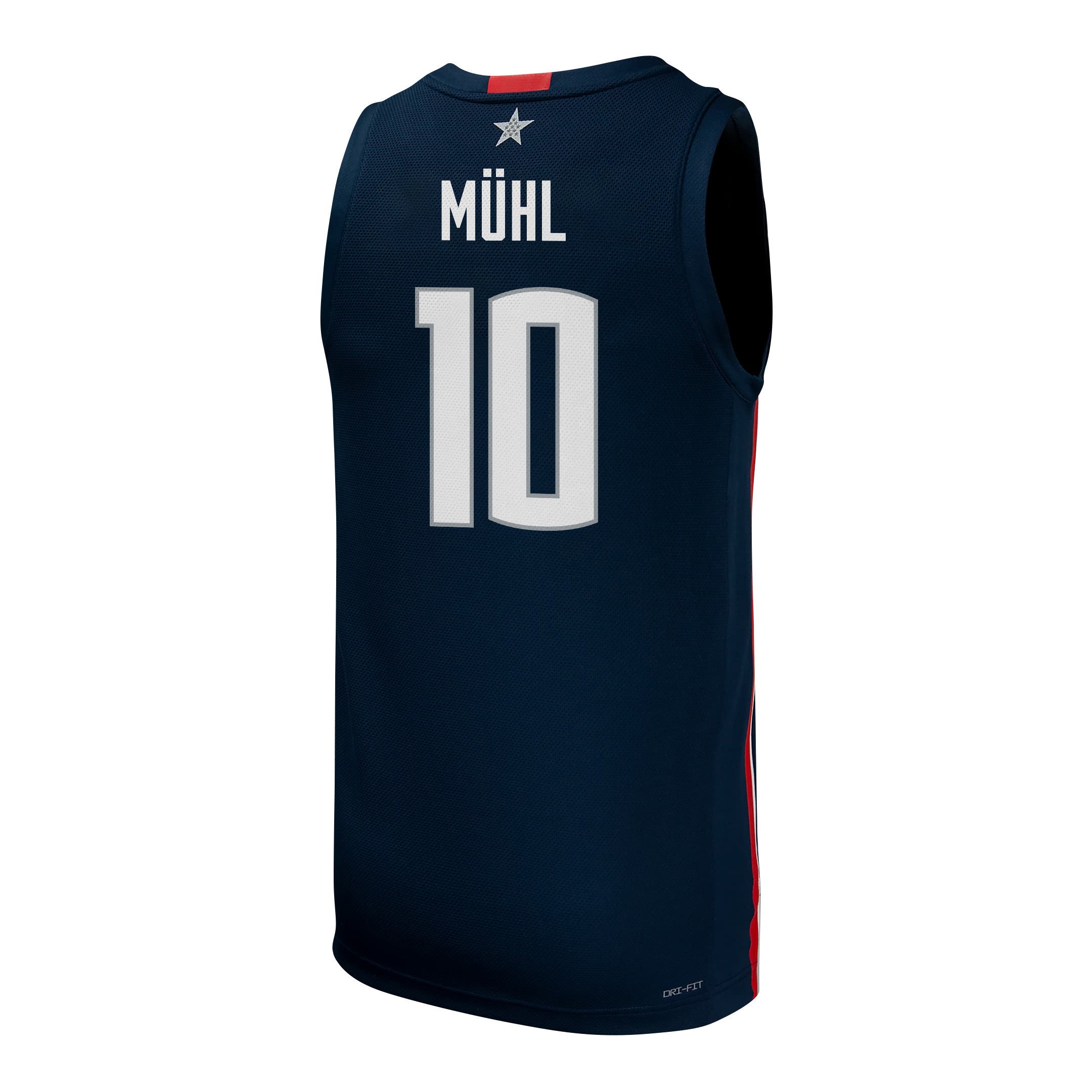 Nika Muhl 10 UConn Huskies 2024 Navy Unisex NCAA Jersey Unisex