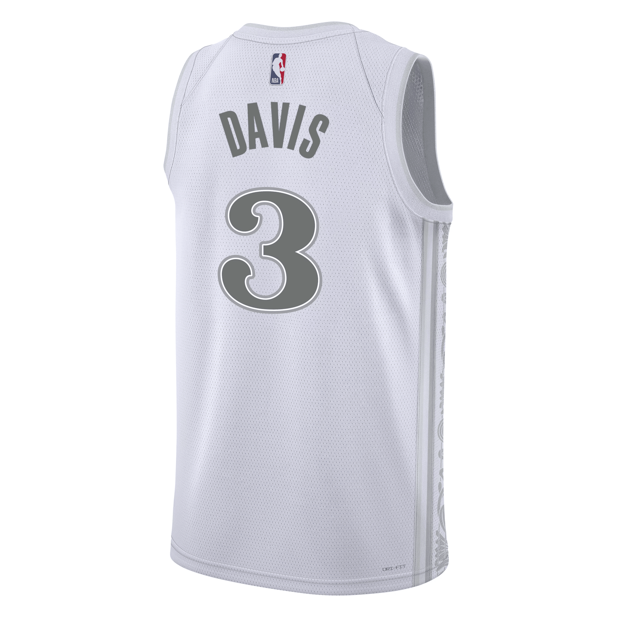 Anthony Davis 3 Dallas Mavericks 2024/25 City Edition Swingman White NBA Jersey Men's