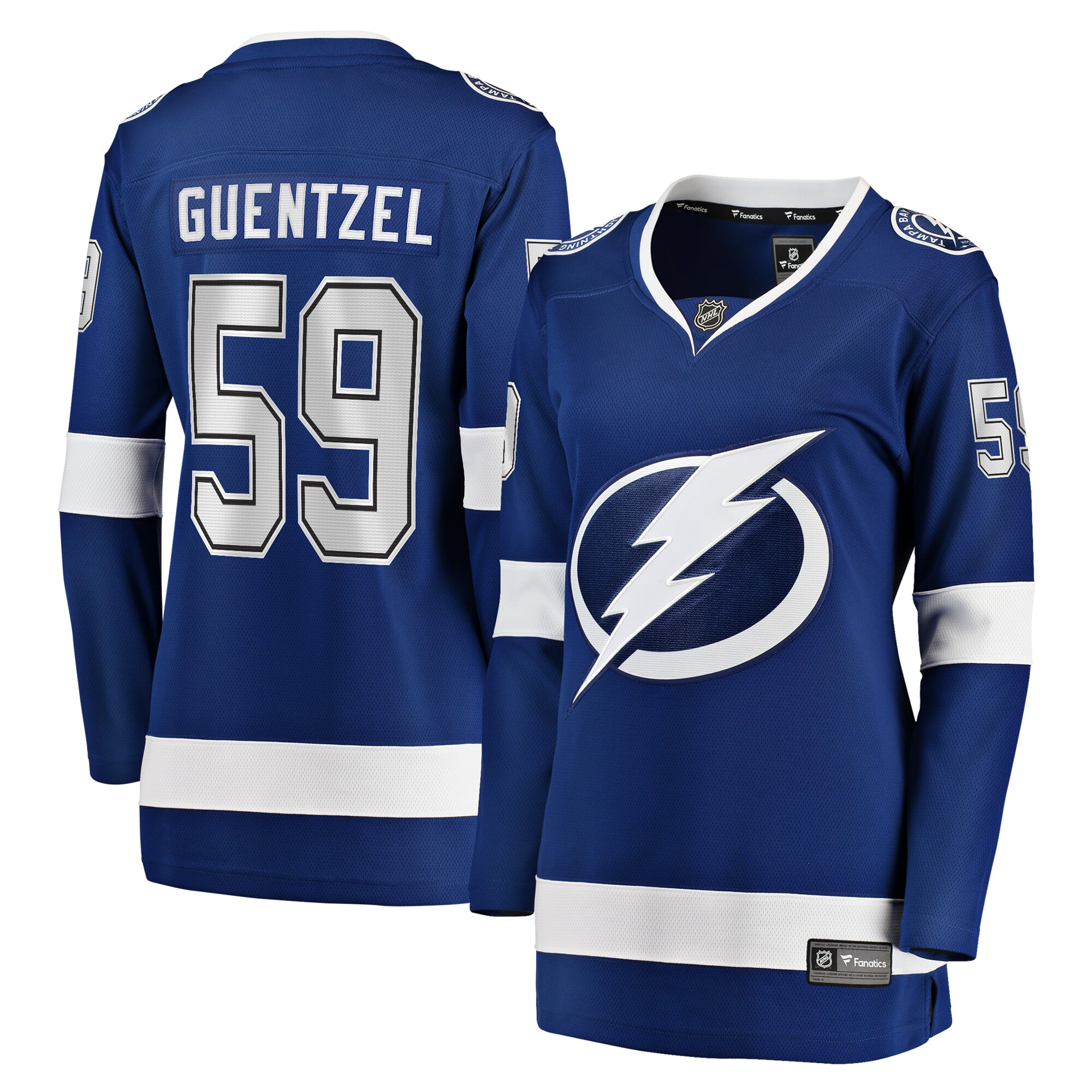 Tampa Bay Lightning Jake Guentzel Blue Home Premier Breakaway Player NHL Jersey Women's