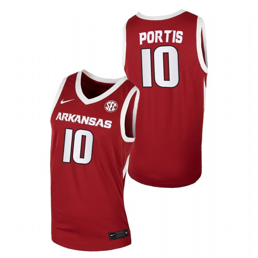 Arkansas Razorbacks 10 Cardinal Bobby Portis Away College NCAA Jersey Men's