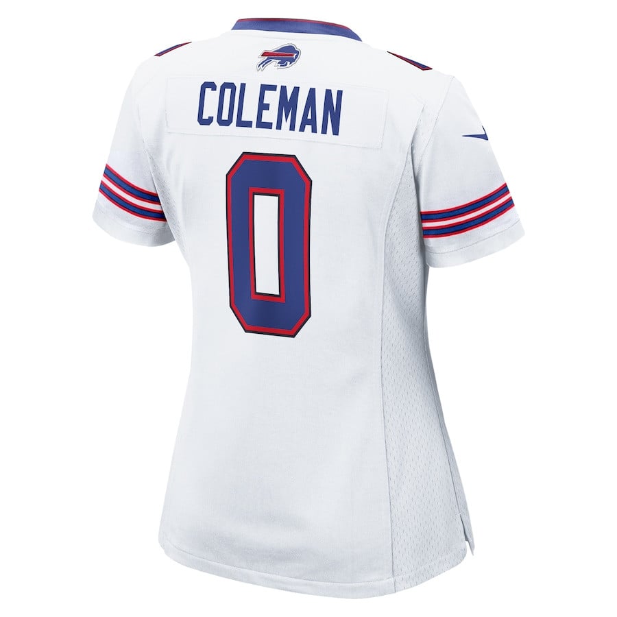 Keon Coleman 0 Buffalo Bills Game White NFL Jersey Women's