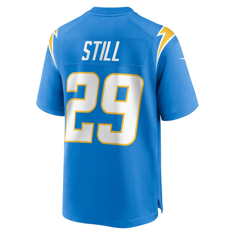 Tarheeb Still 29 Los Angeles Chargers Team Game Powder Blue NFL Jersey Men's