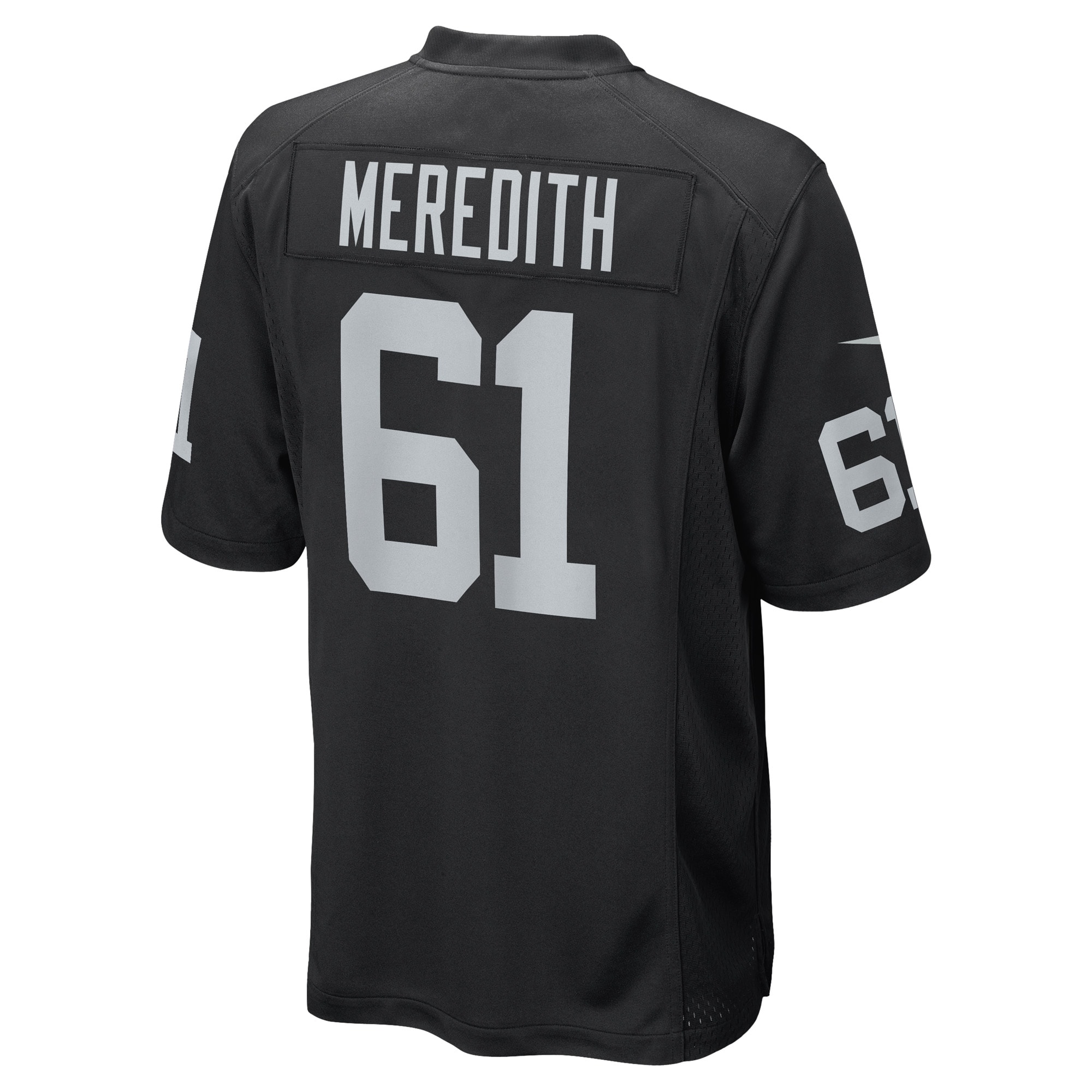 Las Vegas Raiders Meredith Black Game Player NFL Jersey Men's