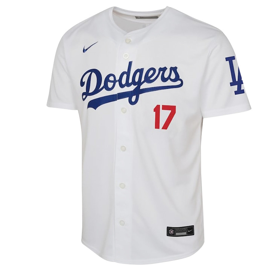 Shohei Ohtani 17 Los Angeles Dodgers Signed Sho King 2023 Home White MLB Jersey Youth