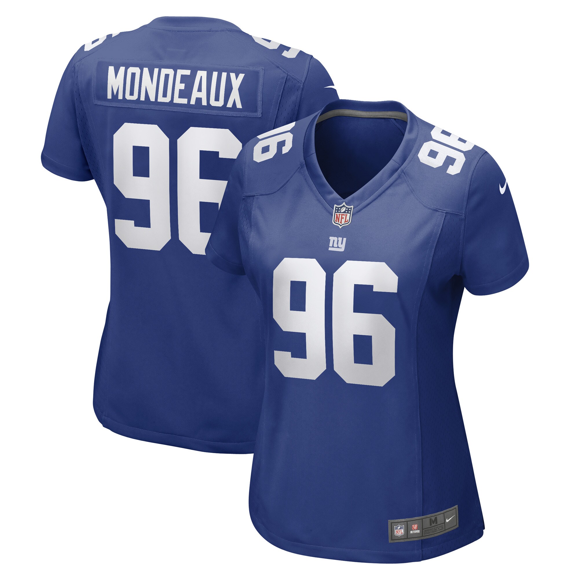 New York Giants Henry Mondeaux Royal Game Player NFL Jersey Women's