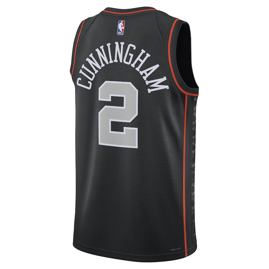 Cade Cunningham 2 Detroit Pistons 2023/24 Swingman City Editio Unisex Black NBA Jersey Unisex