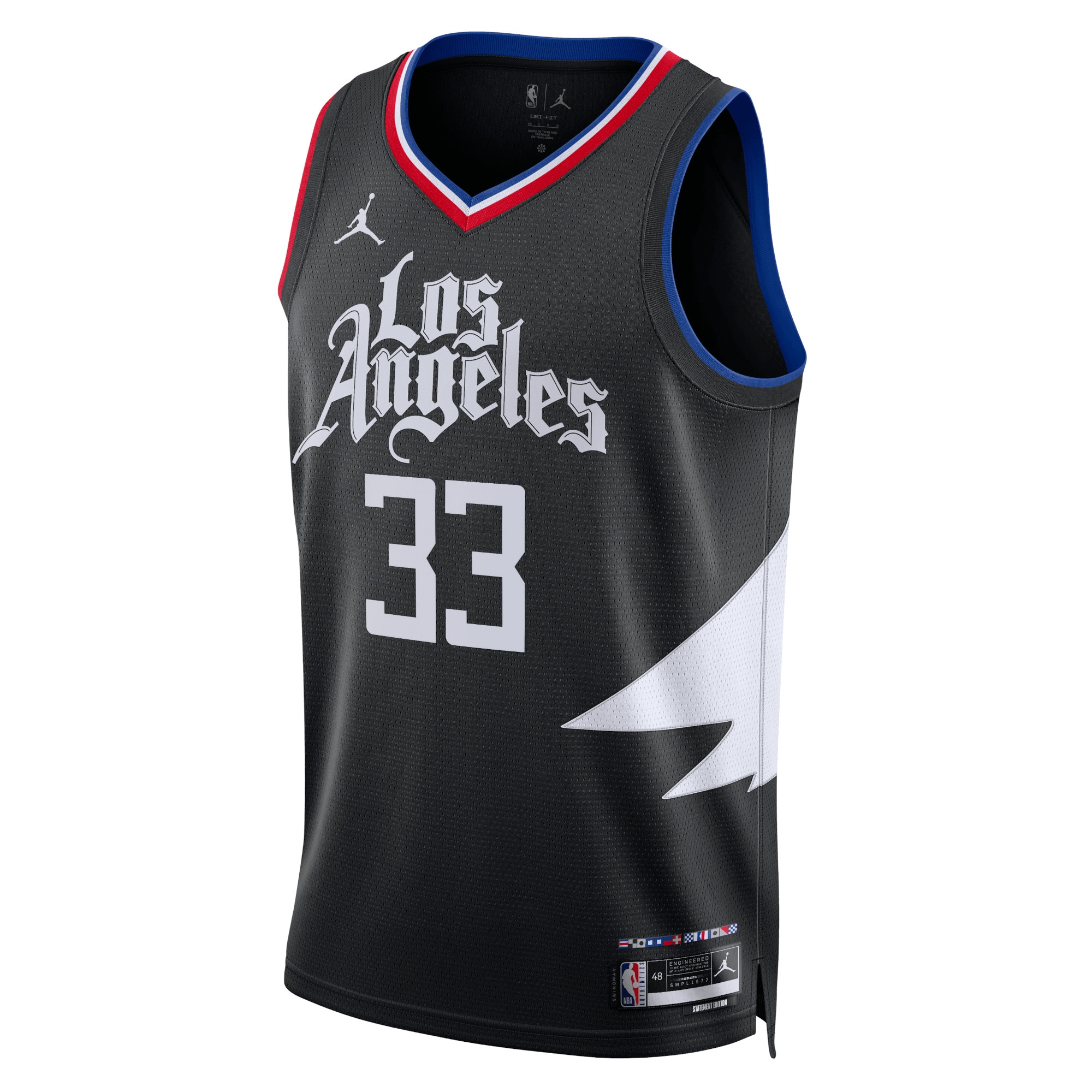 Los Angeles Clippers Jordan Statement Edition Swingman Black Nicolas Batu Unisex NBA Jersey Unisex