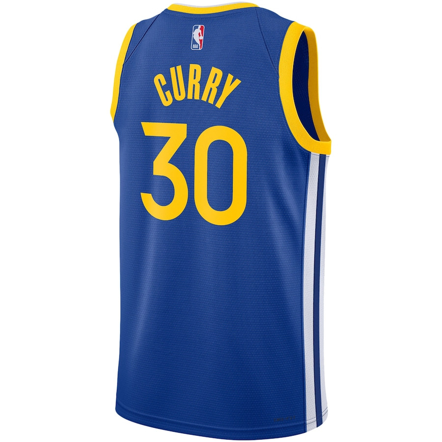 Stephen Curry 30 Golden State Warriors Swingman Icon Swingman Royal NBA Jersey Men's