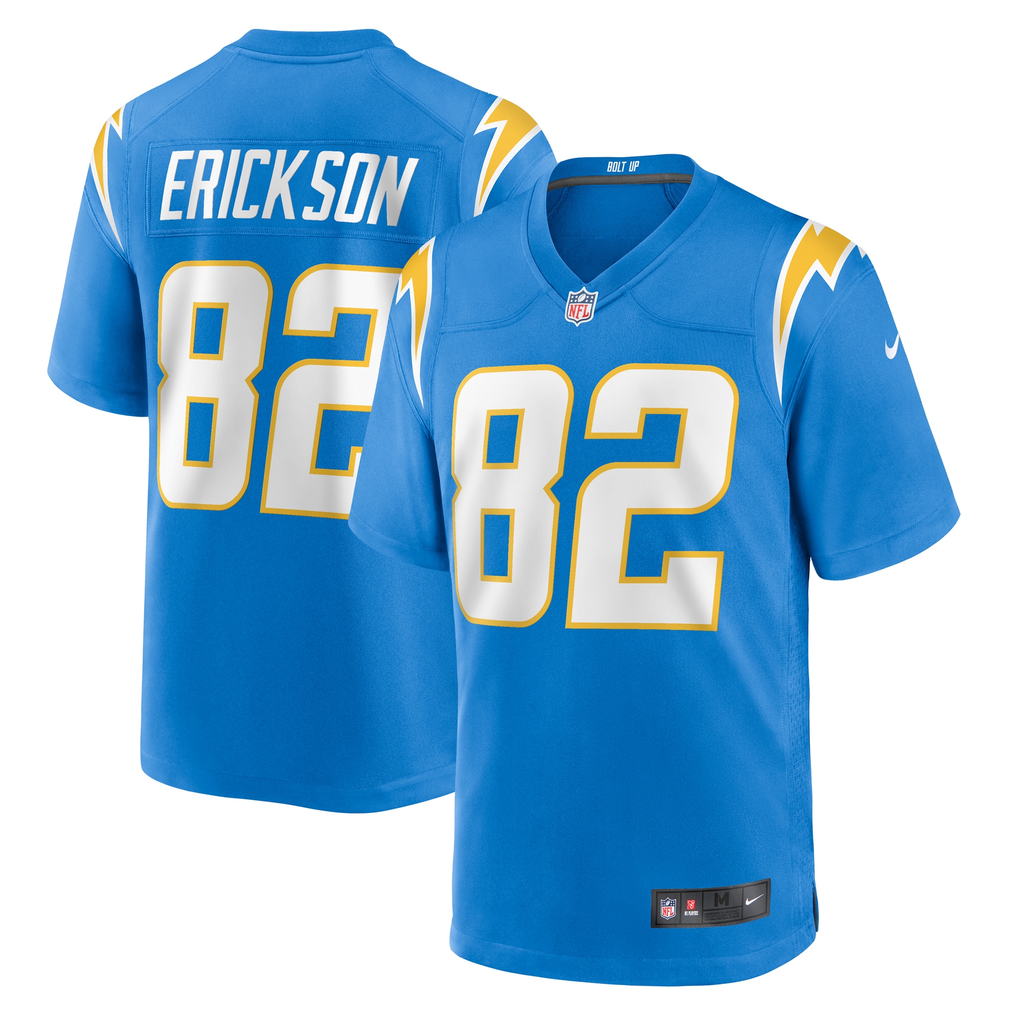 Los Angeles Chargers Alex Erickson Powder Blue Team Game NFL Jersey Men's