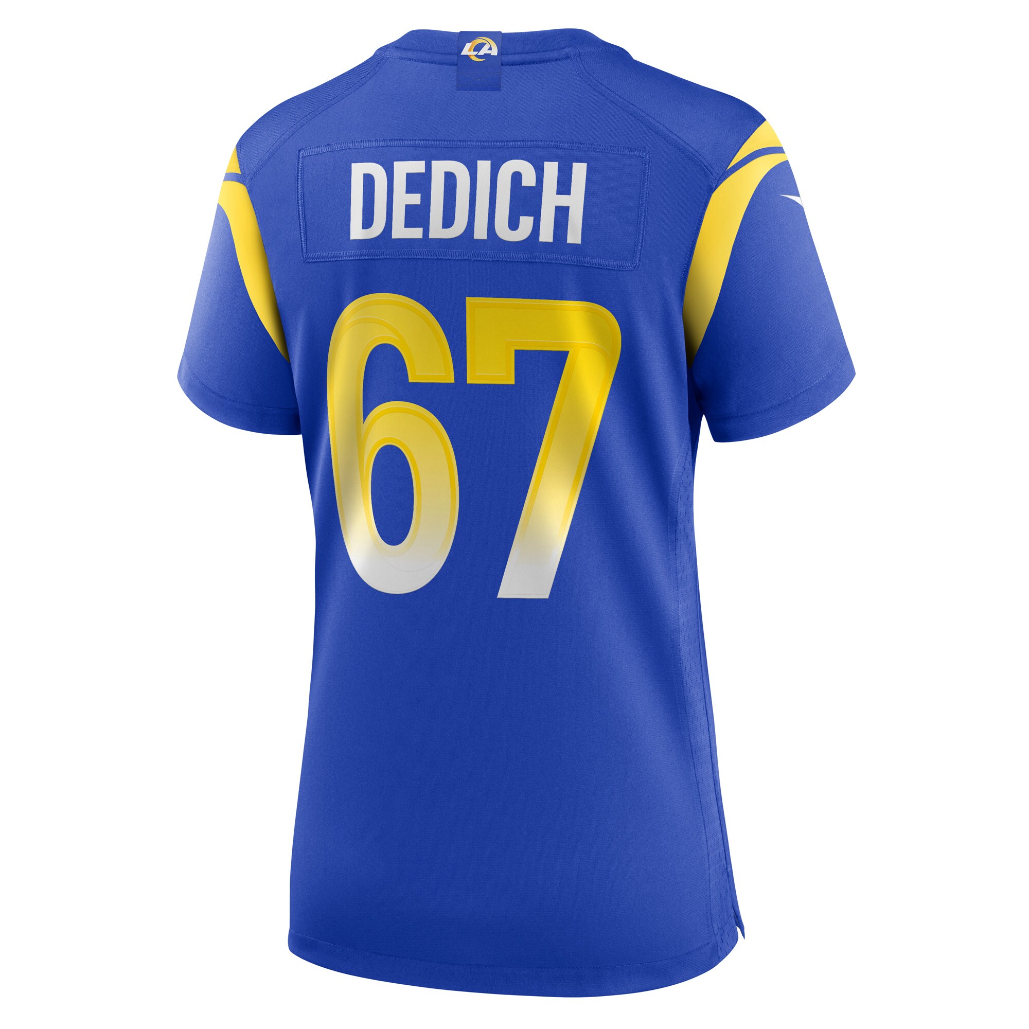 Los Angeles Rams Justin Dedich Royal Game NFL Jersey Women's