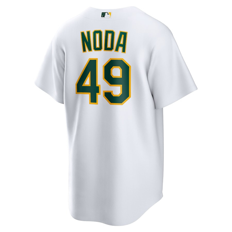 Ryan Noda 49 Oakland Athletics Home White MLB Jersey Men's