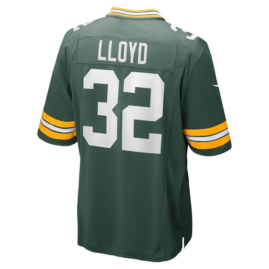 MarShawn Lloyd 32 Green Bay Packers Game Green NFL Jersey Men's