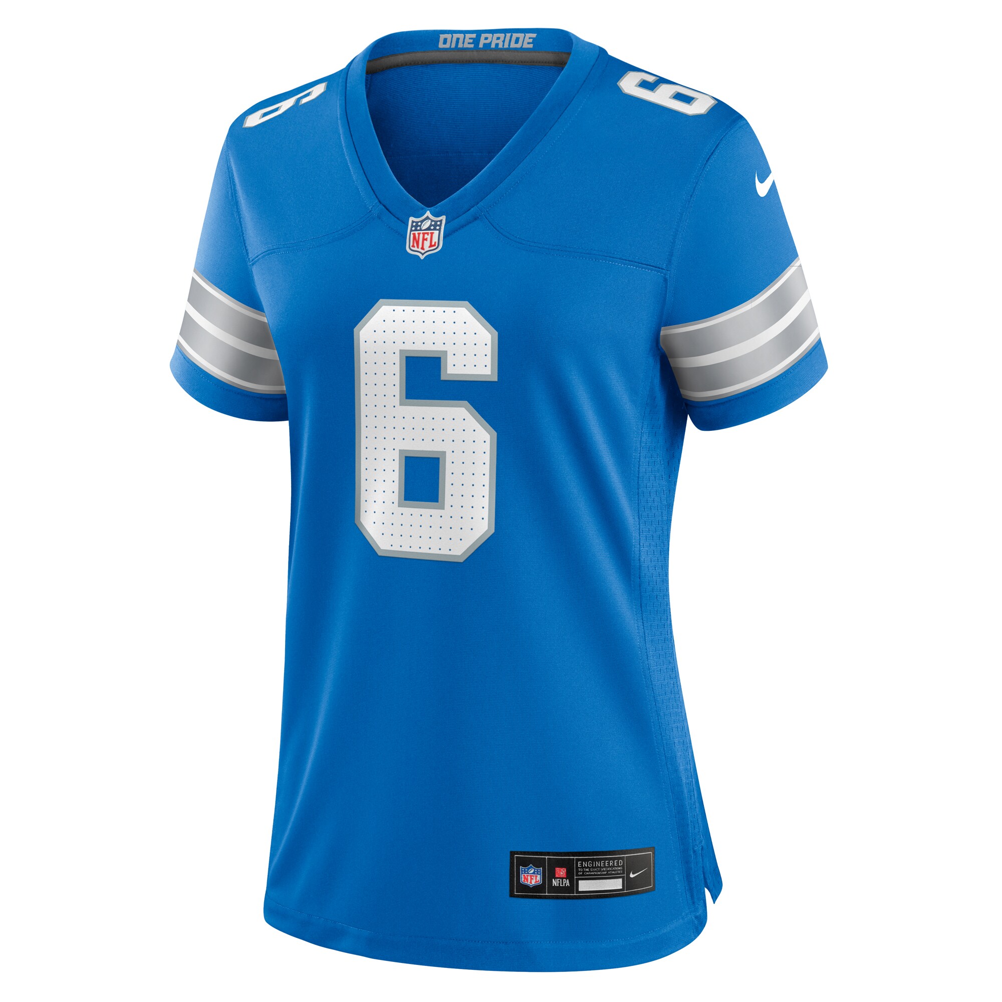 Detroit Lions Ifeatu Melifonwu Blue Team Game NFL Jersey Women's