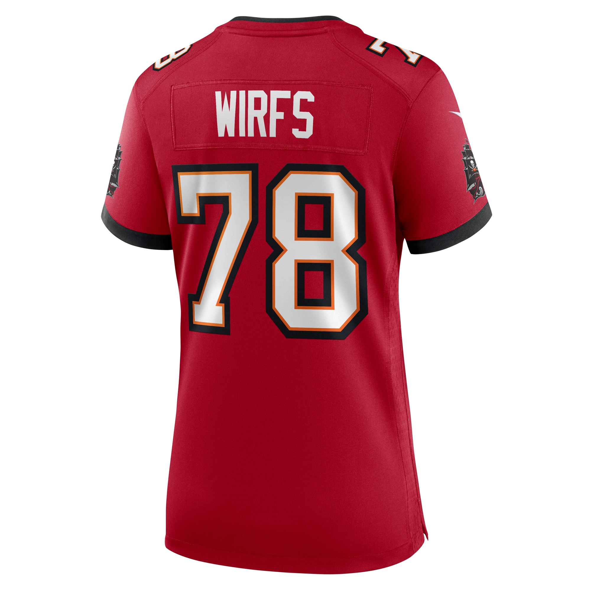 Tampa Bay Buccaneers Tristan Wirfs Red Game NFL Jersey Women's
